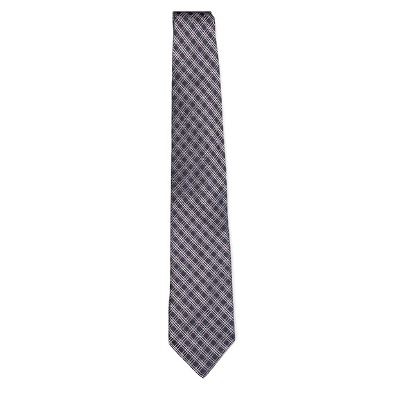 Perry Ellis Portfolio Other - 100% Silk Perry Ellis Portfolio Gray Pink Square Business Formal Neck Tie